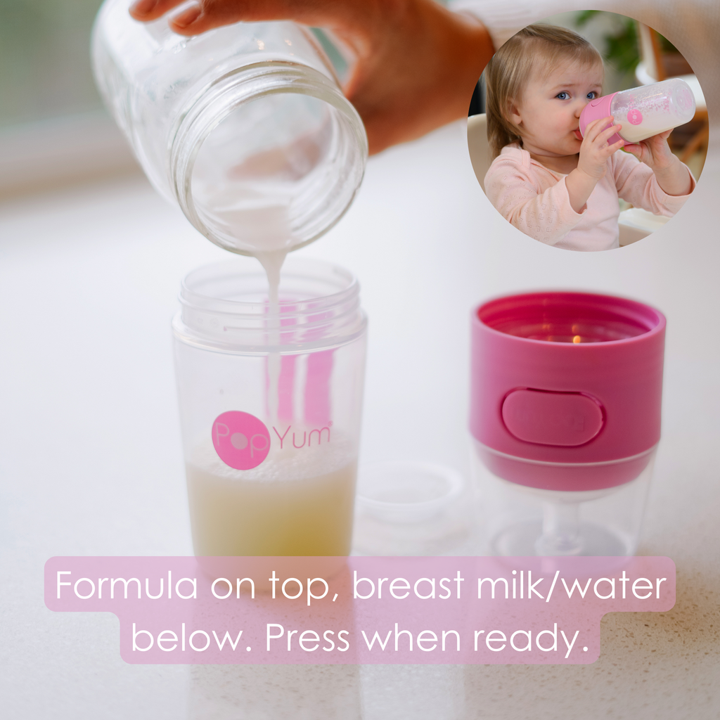 PopYum Pink 10 Piece Bundle: Bottle Set + 3 Nipple 2-Packs