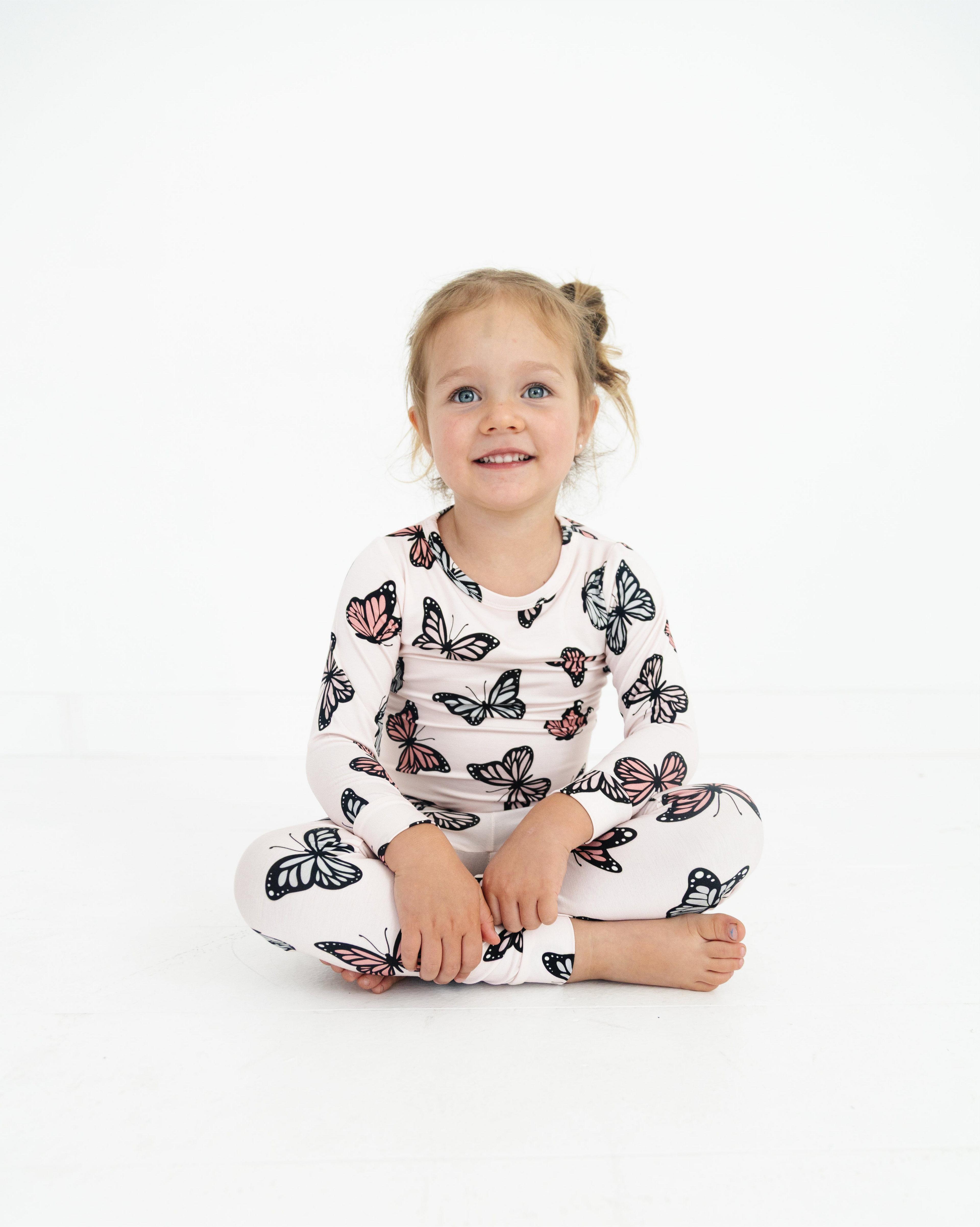 Butterfly Two Piece Bamboo Pajama Set