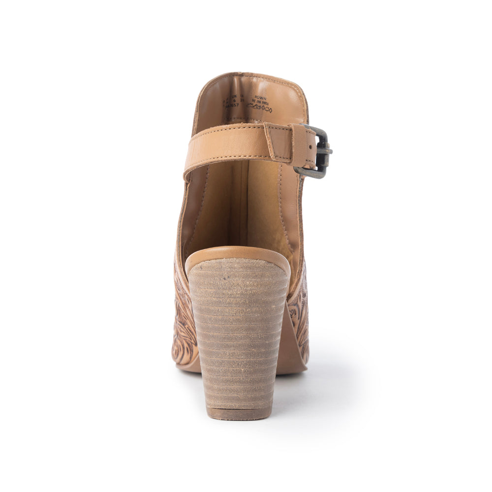 Monika Boot In Hand-tooled Leather