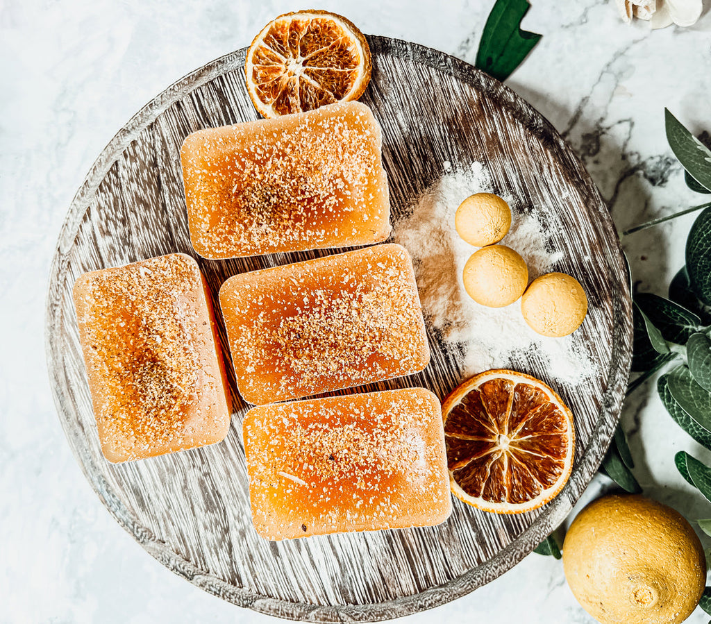 Lemon Shortbread XL Natural Wax Melts - 4 Cubes, Fresh Lemon Butter Shortbread