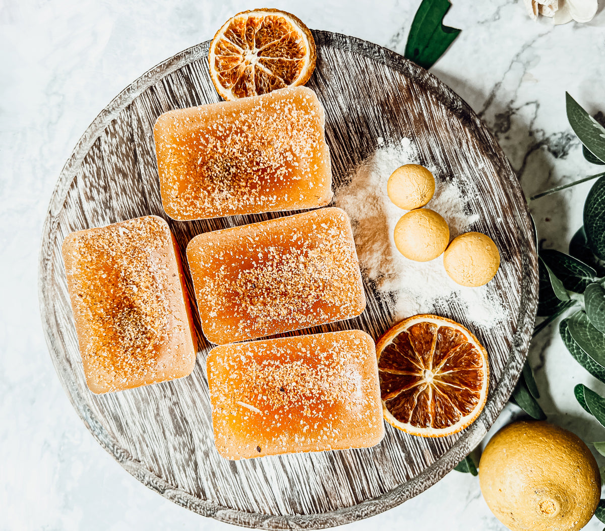 Lemon Shortbread XL Natural Wax Melts - 4 Cubes, Fresh Lemon Butter Shortbread