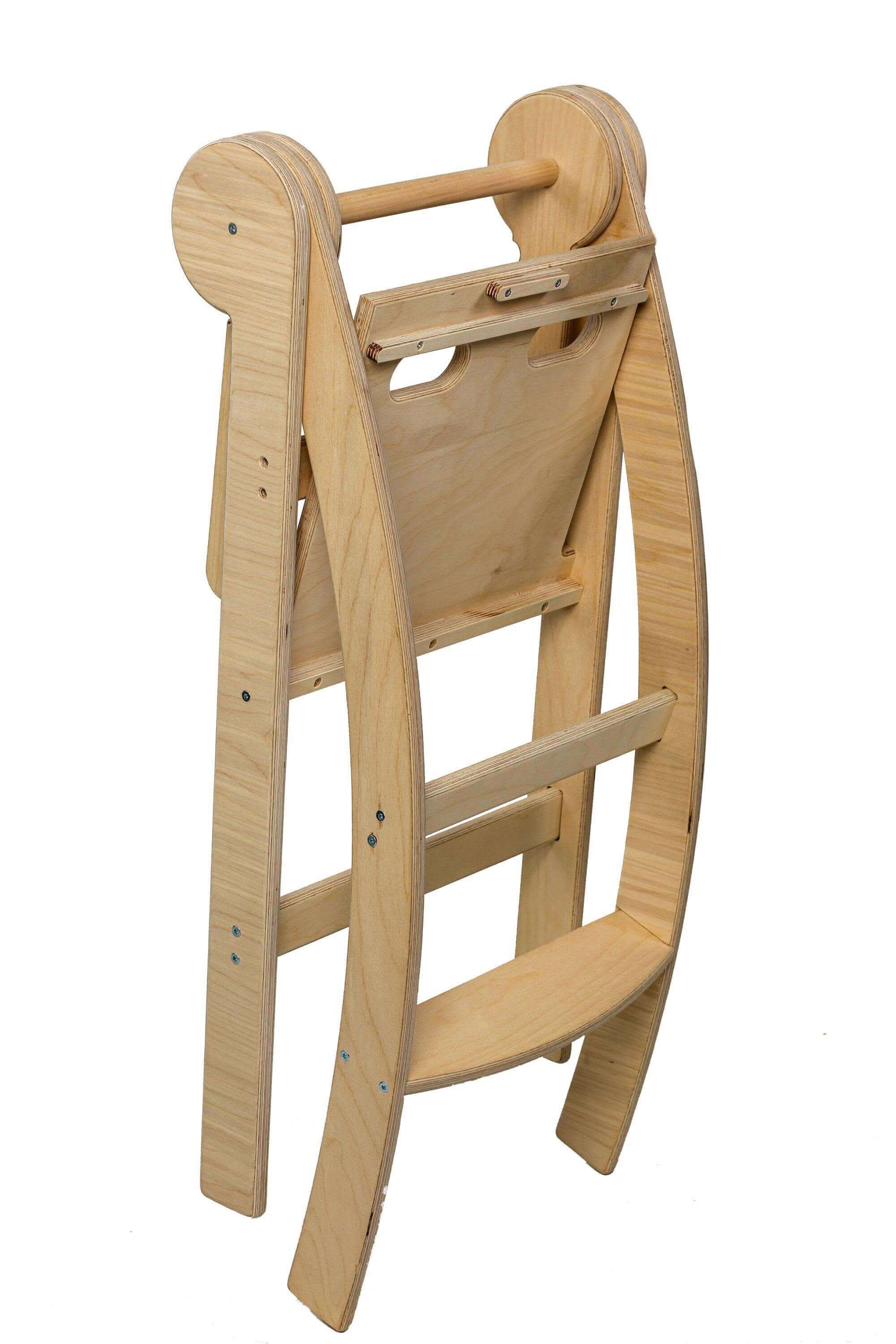 Montessori Foldable Toddler Tower: Safe Eco Learning Stool