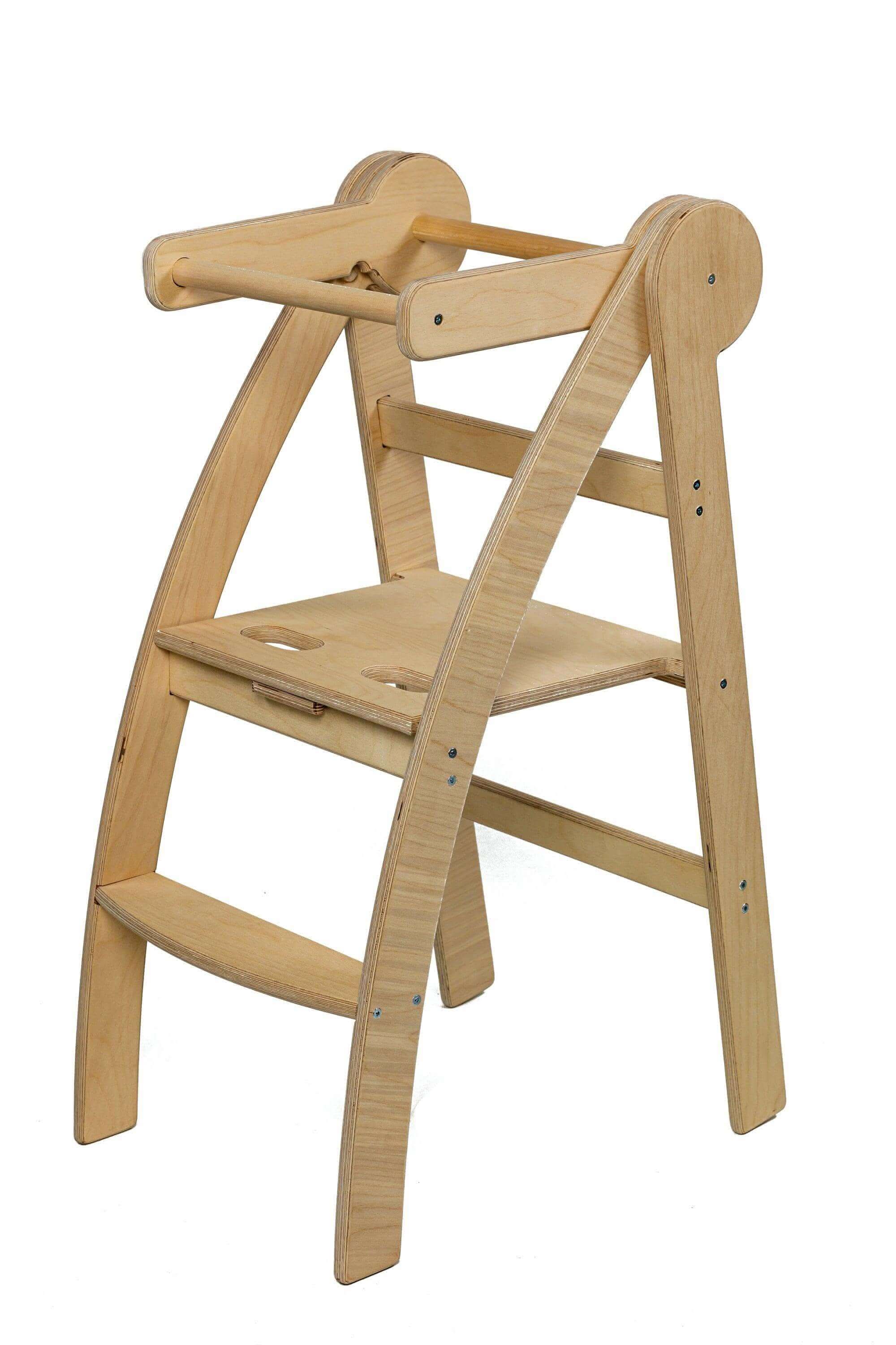 Montessori Foldable Toddler Tower: Safe Eco Learning Stool