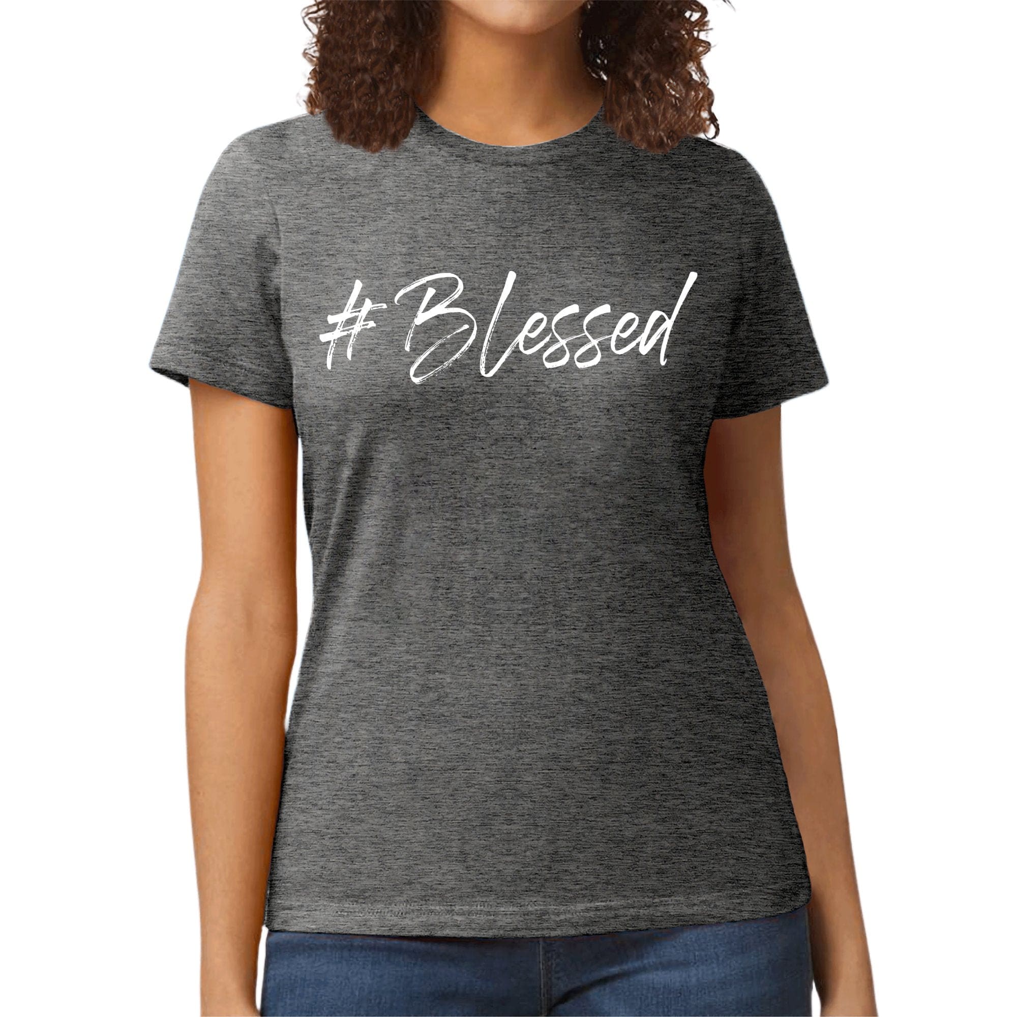 Womens Graphic T-shirt - #blessed