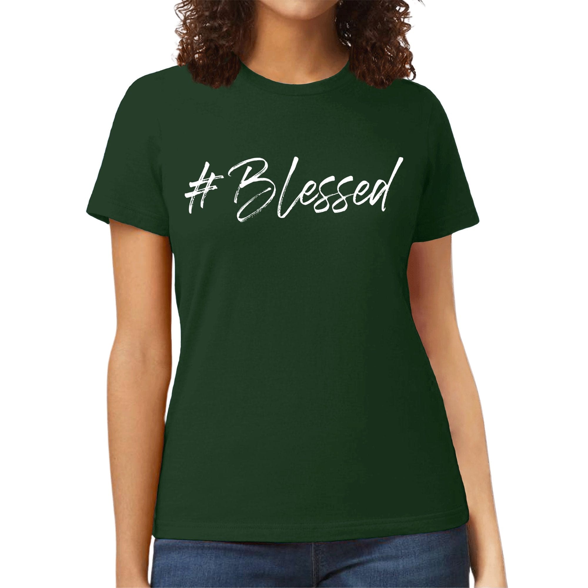 Womens Graphic T-shirt - #blessed