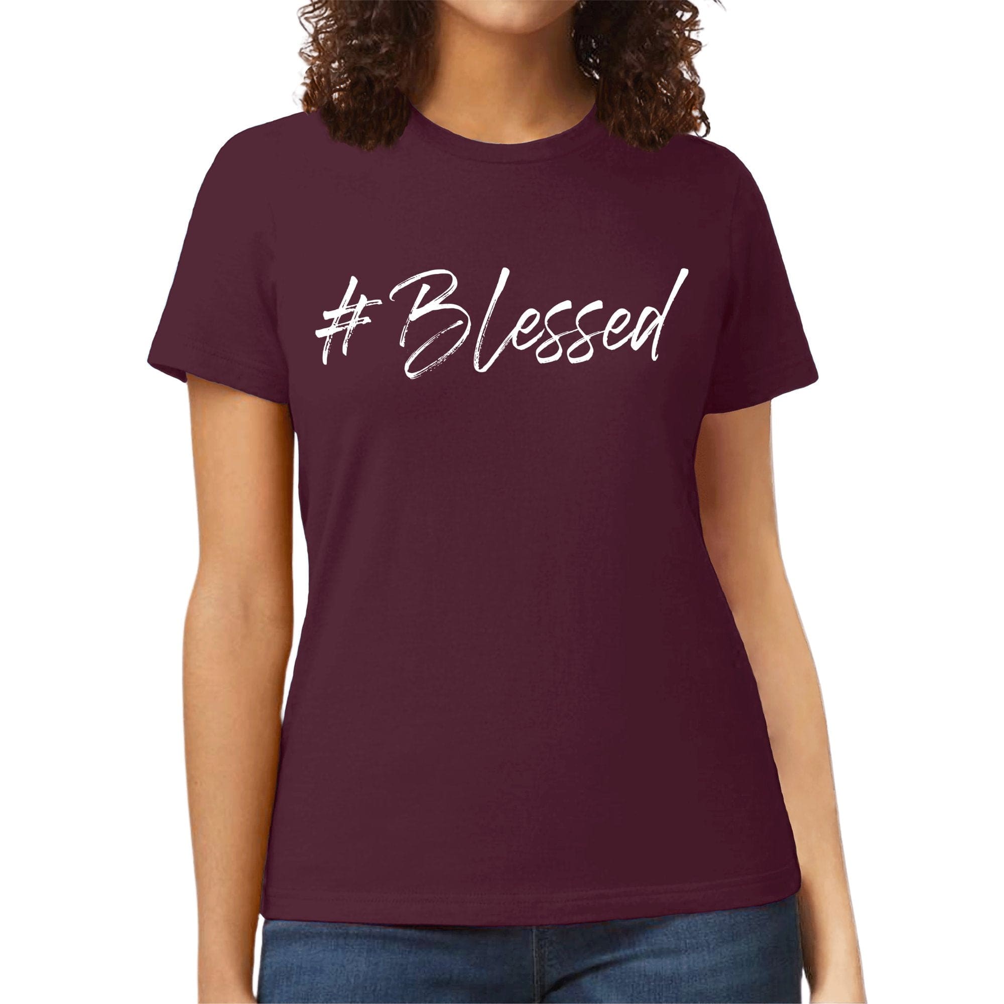 Womens Graphic T-shirt - #blessed
